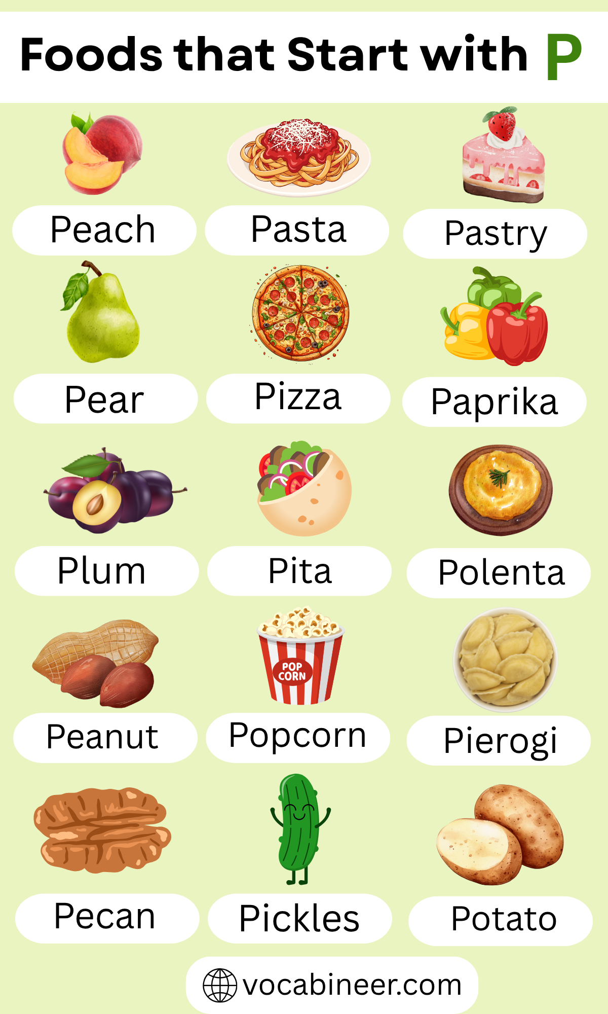 foods that begin with p - Article 3